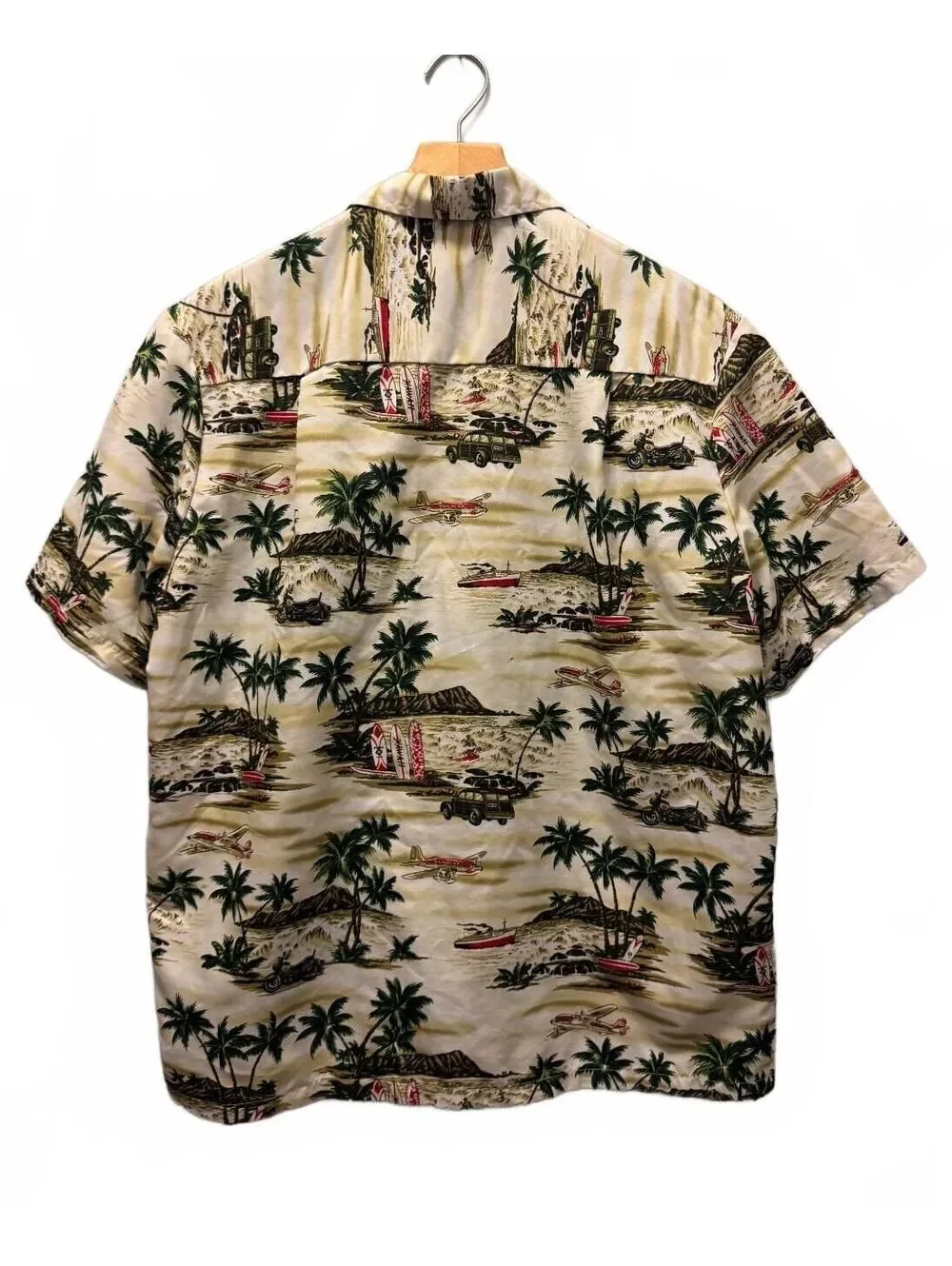 Koko Head Hawaii Mens Button Down Shirt Large Tropical Hawaiian Camp Beach Large